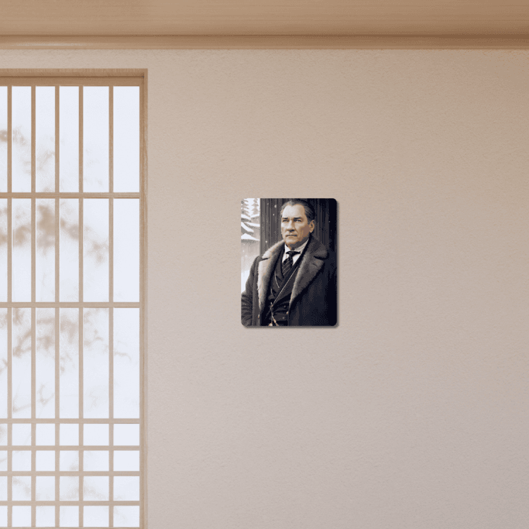 Atatürk Kürklü Mdf Tablo - Görsel 2
