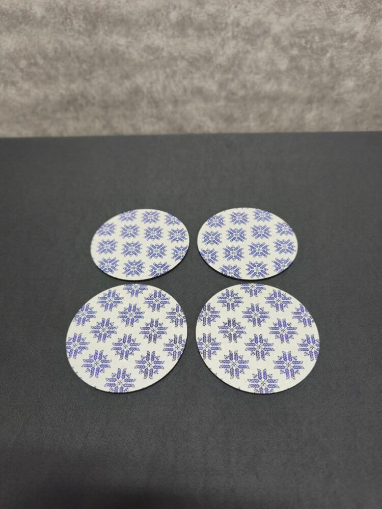 Çini Desenli Bardak Altlığı Mdf