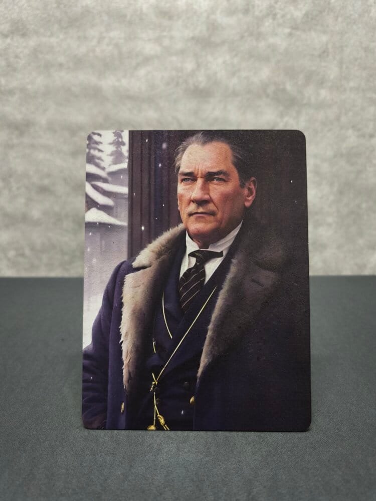 Atatürk Kürklü Mdf Tablo