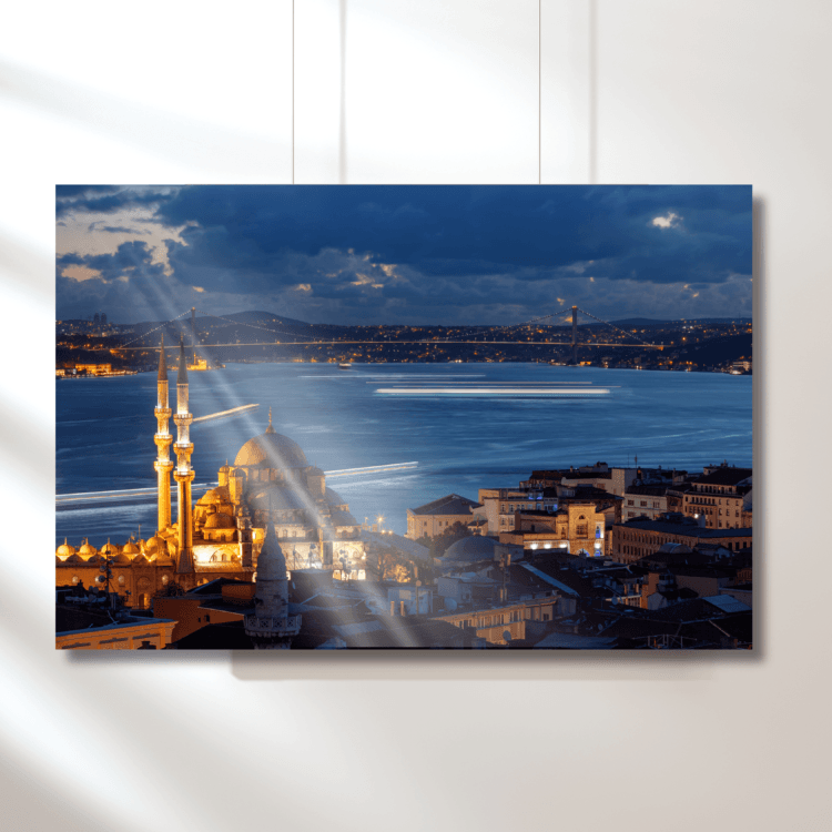İstanbul Boğazı Cam Tablo