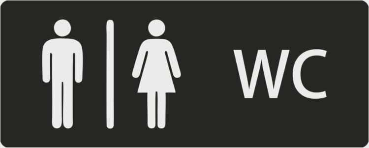 Kadın Erkek WC Tabelası Pleksi - Görsel 5